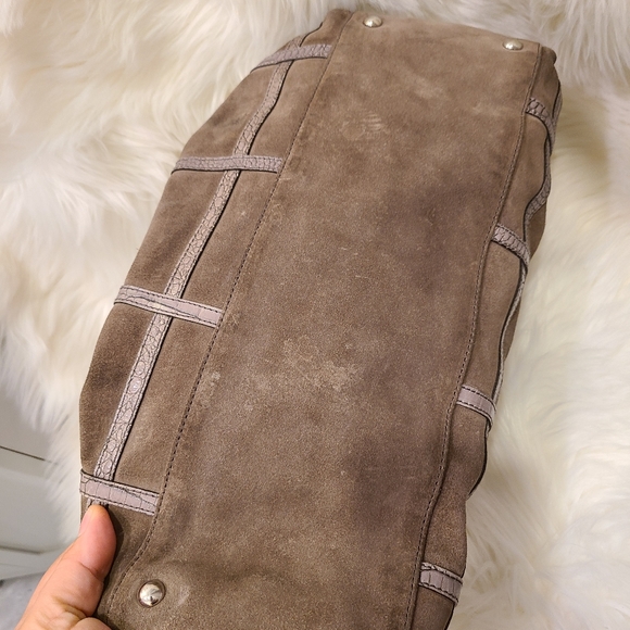 FURLA Suède and leather bag - Picture 7 of 13